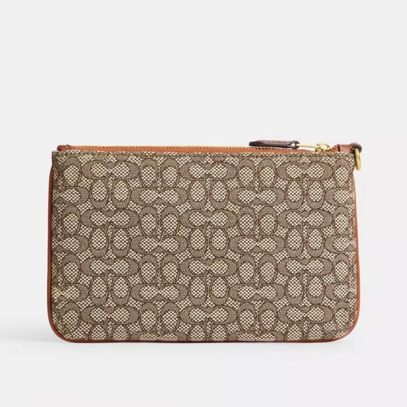 Coach Signature Jacquard Small Wristlet - Picture 5 of 12